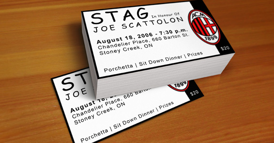AC Milan Stag Ticket